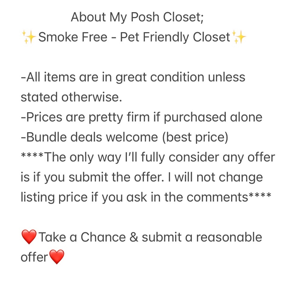 Closet Clear out Send your offer